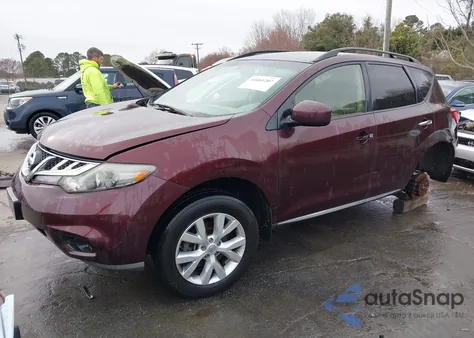2013 Nissan Murano Sv из США, поврежденный, VIN JN8AZ1MW2DW320555